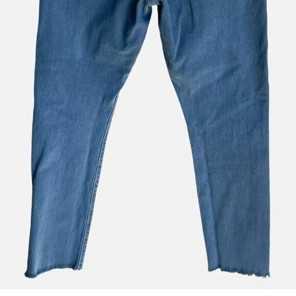 Levis 501 S Jeans Womens 27x28 Button Fly Denim Skinny Filiforme - Blue Color - Picture 13 of 13